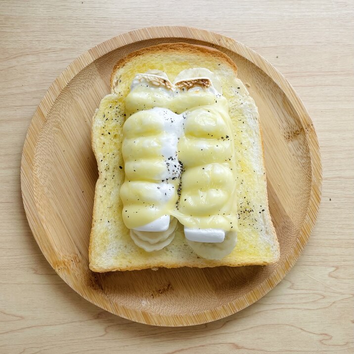 マシュマロ入り♡チーズトースト
